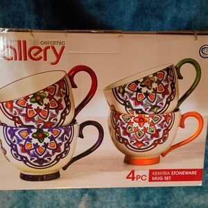 Gallery Kenitra Stoneware Mug Set - Multicolor